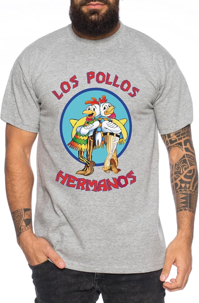 Detalle 2 de T-shirt homme WhyKiki « Los Pollos » Brothers Bad Heisenberg Breaking