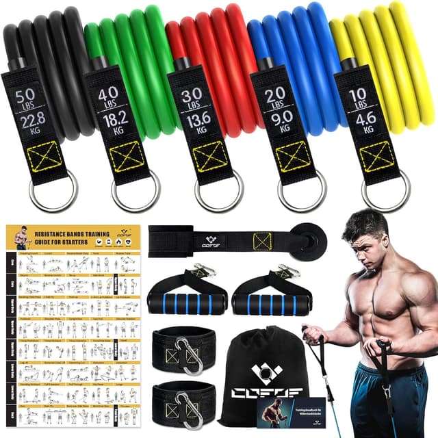 Imagen de Resistance Bands Set 5 Stufen 150 lbs đ en OfertitasTOP