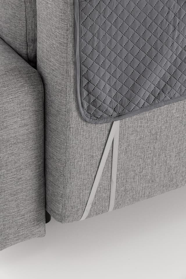 Thumbnail 5 de textil-home Funda Chaise Adele 200 cm Gris