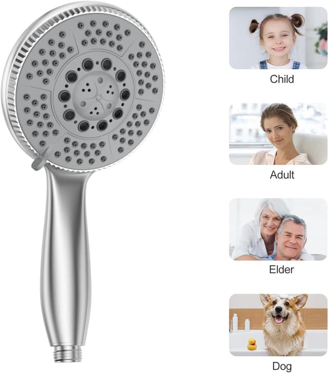 Detalle 1 de Vinabo Pommeau de douche 5 modes 120 mm