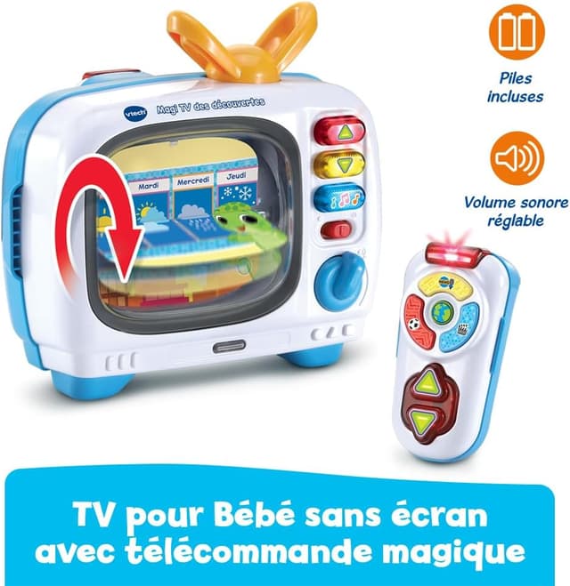 Detalle 2 de VTech Magi TV des Découvertes, jouet bébé 12 mois