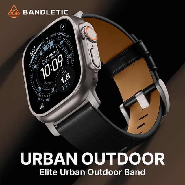 Detalle 2 de Bandletic Leather Strap 150–205mm for Apple Watch