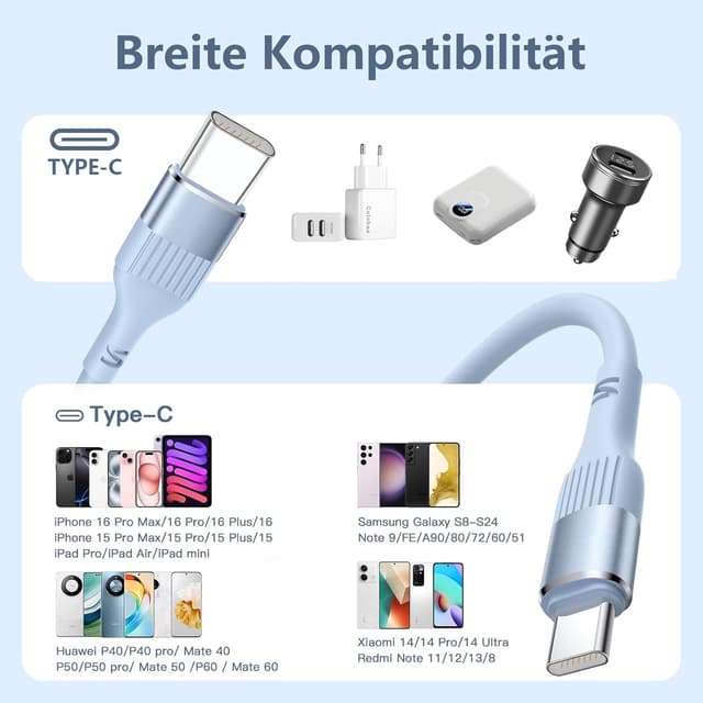 Thumbnail 5 de iPhone USB‑C auf USB‑C Kabel 1,8m 3er‑Set