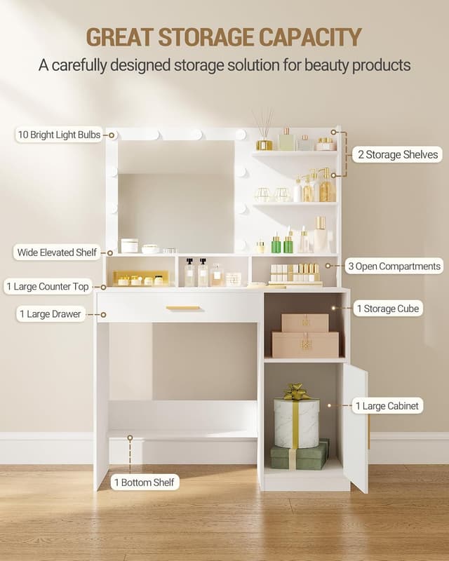 Thumbnail 2 de Hzuaneri DT41303XEU Toeletta con specchio regolabile