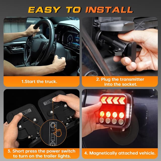 Thumbnail 6 de ZUNAICE Wireless Trailer Lights 2-pack 🚚