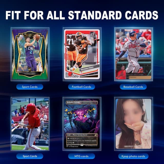 Thumbnail 5 de 1000ct Clear Card Sleeves 66x91mm 📇