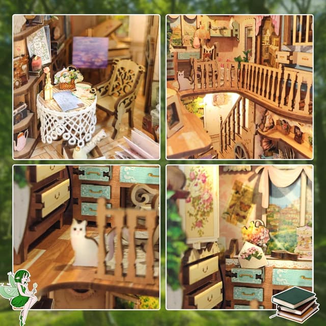 Thumbnail 3 de CRIOLPO Book Nook Kit Pastoral Diary