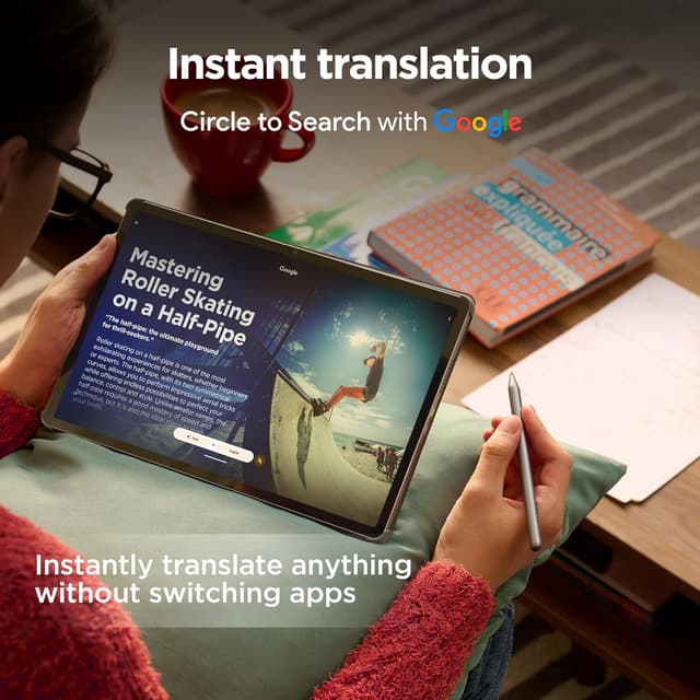 Detalle de Lenovo Idea Tab Pro Android Tablet (12.7-inch) | MediaTek Dimensity 8300 | 256GB | Wi‑Fi 6E | 8GB RAM | Luna Grey + Pen