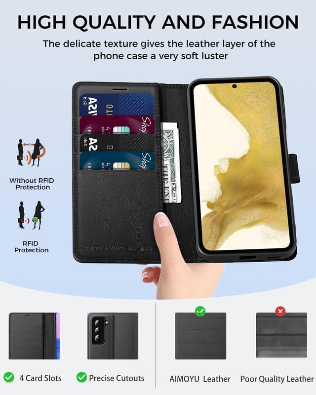 Detalle de Samsung S22 case with 4 card slots