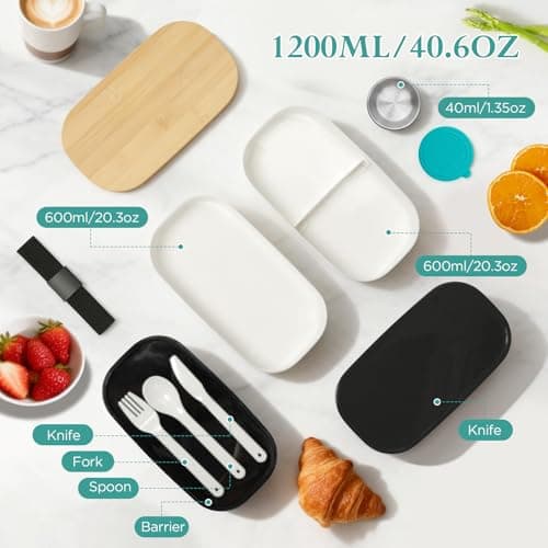 Thumbnail 2 de VINATO Fiambrera 1400ml con 2 niveles 🍱