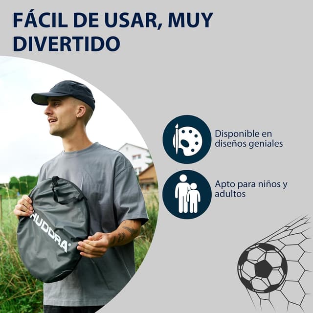 Thumbnail 4 de HUDORA Conjunto 2 porterías plegables para jardín