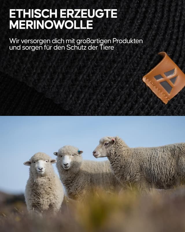 Detalle 1 de DANISH ENDURANCE Merino Mütze 55–61 cm