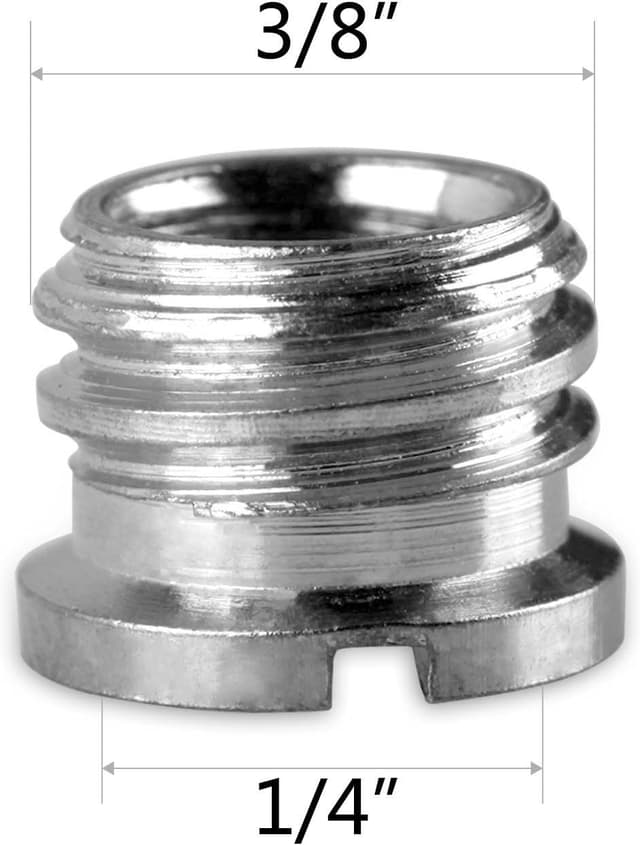 Detalle de SMALLRIG Schraub-Gewindemutter 1/4-Zoll Buchse auf 3/8-Zoll Stecker (1610) – Set mit 5 Stück