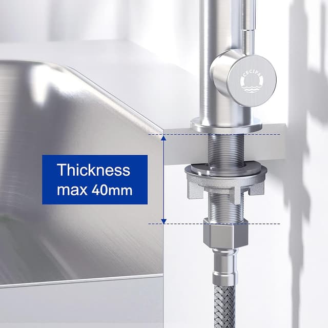 Thumbnail 2 de CECIPA Kaltwasserhahn Küche 60cm Anschlussschlauch