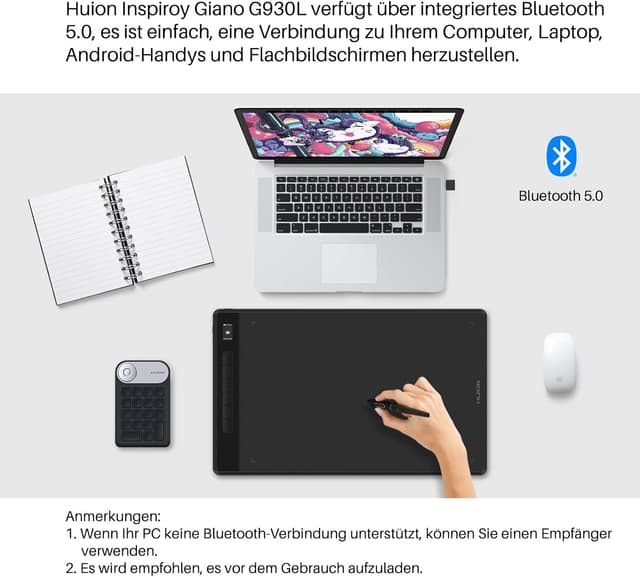 Thumbnail 1 de HUION Inspiroy Giano G930L 13,6" Grafiktablett