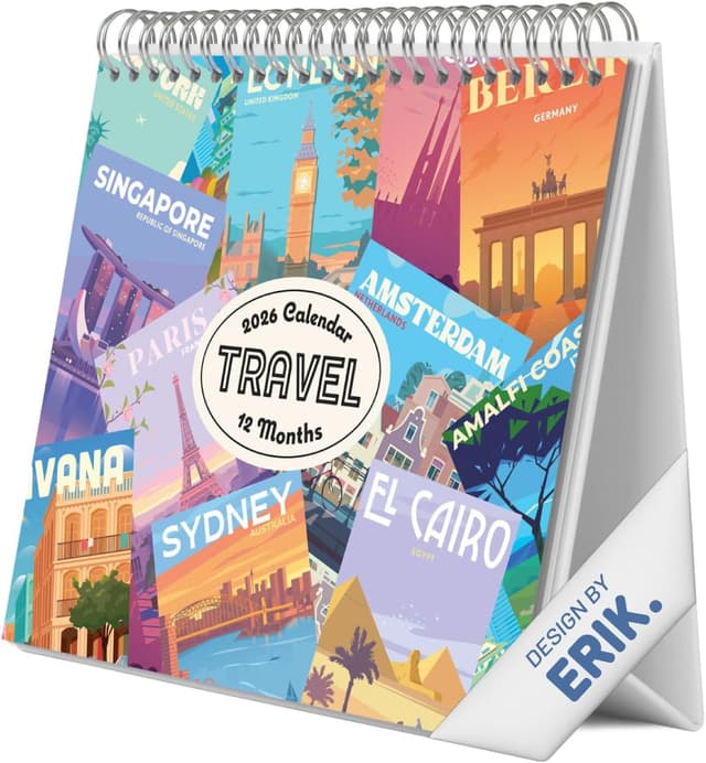 Detalle de Grupo Erik Calendario sobremesa 2026 19,5 x 16,5 cm 🗓