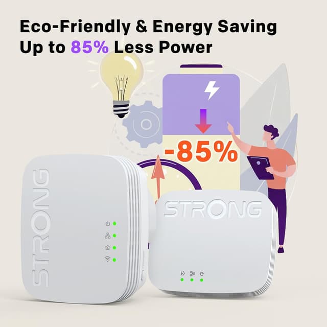 Thumbnail 4 de STRONG AV600 WiFi Powerline Adapter Kit