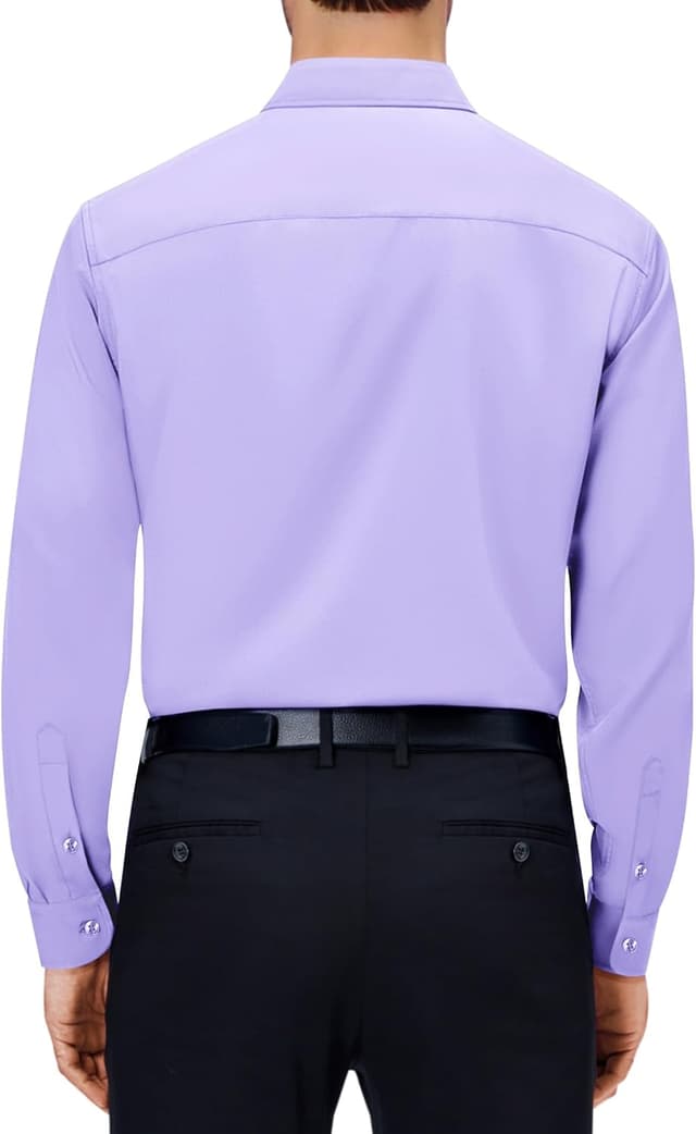 Detalle 2 de J.VER Herren Hemd Langarm – Tencel/Elastan Stretch Regular Fit, knitterarm und bügelleicht