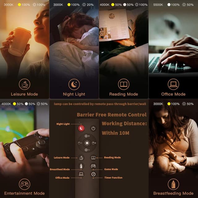 Thumbnail 3 de EYOCEAN Schreibtischlampe LED 12W mit Fernbedienung