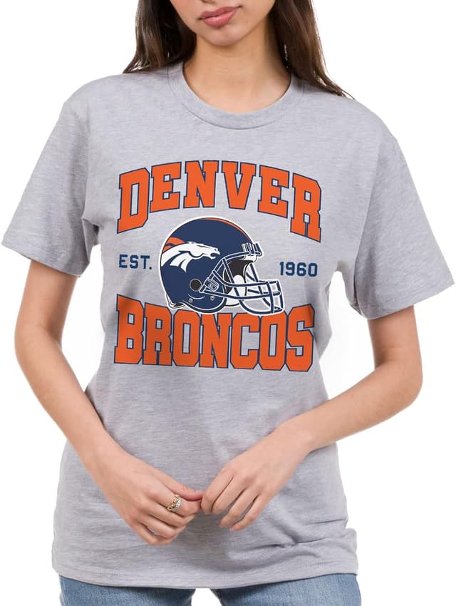 Detalle de Junk Food NFL Bold Logo T-Shirt (Denver Broncos fan tee)