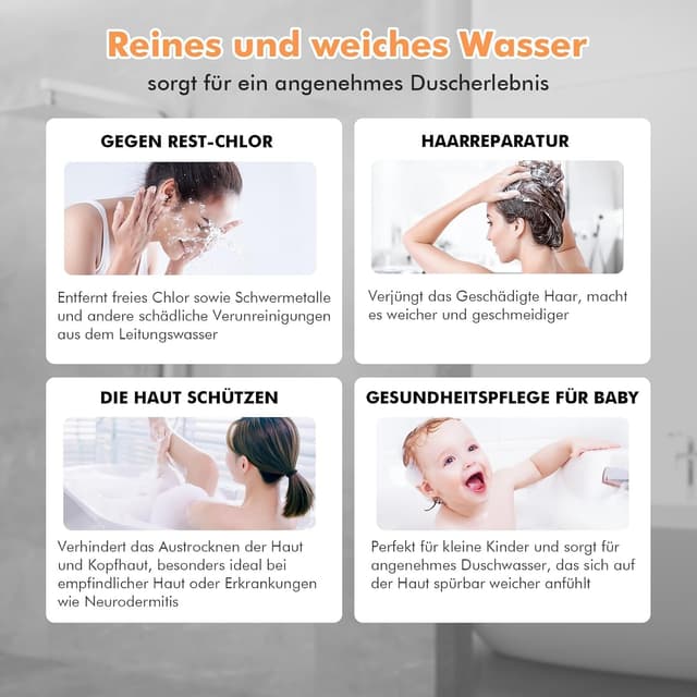 Detalle 2 de MEKO Duschkopf mit 15‑Schichten‑Filter