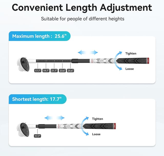 Detalle de AMVR Adjustable Golf Club Attachment for Meta/Oculus Quest 3S and Quest 3 controllers