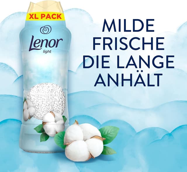 Detalle 2 de Lenor Light Wäscheparfüm Frische Baumwollblüte – milde, lang anhaltende Frische für alle Textilien