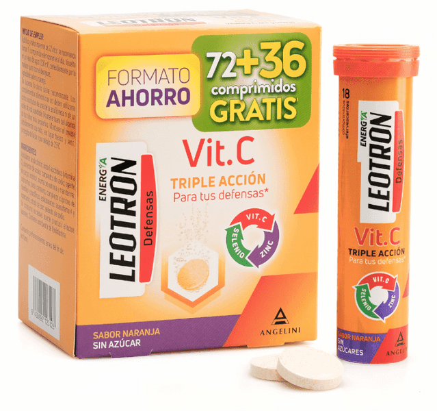 Imagen de Leotron Vit C 72+36 Comprimidos 108 cápsulas en OfertitasTOP