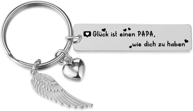 Detalle de Schlüsselanhänger Engelsflügel Glück für Mama