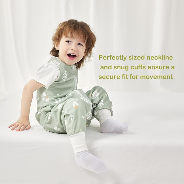 Detalle de Nivolltha sac de couchage bébé 1 TOG en coton 100% avec pieds