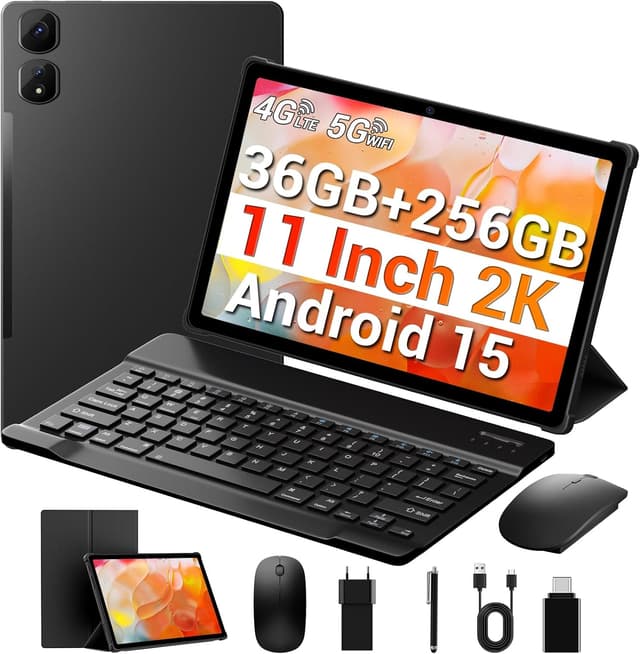 Detalle de MAXLEGEN Tablet 11 Zoll (2K FHD, 36GB RAM, 256GB/1TB microSD, 4G LTE Dual SIM) mit Android 15
