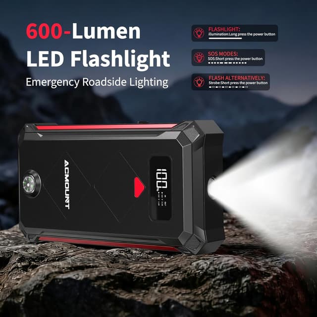 Detalle 2 de Acmount 5000A jump starter pack for 12V