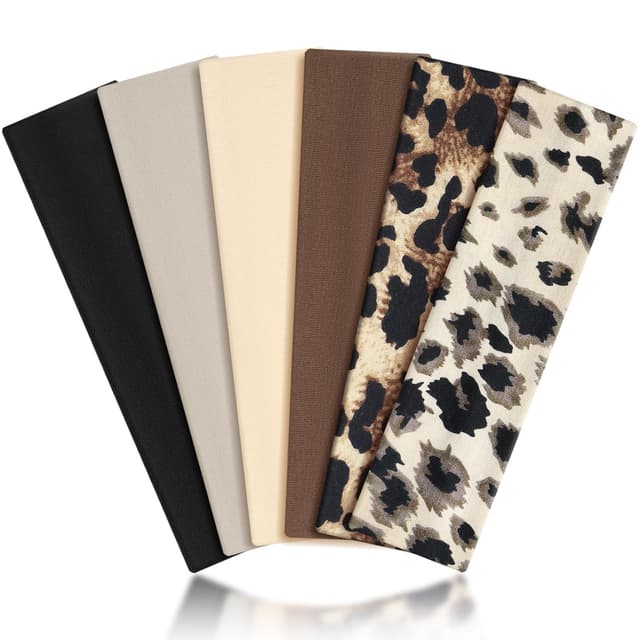 Detalle de BELEVO Sport-Stirnband Damen (6er-Set) – rutschfeste, weiche Haarbänder für Yoga, Fitness & Pflege