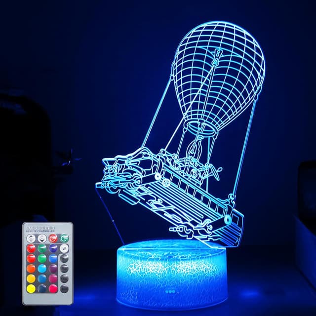 Detalle de Hoofun hot air balloon 3D LED night light
