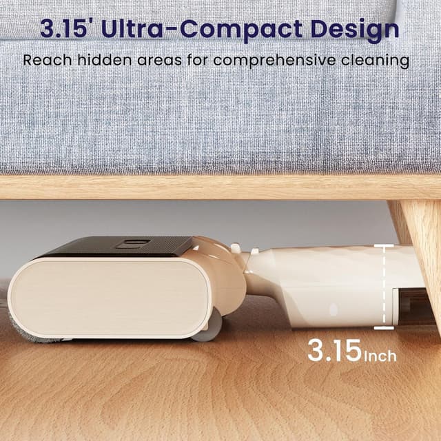 Detalle de Lefant LS100 cordless wet dry vacuum 60 min