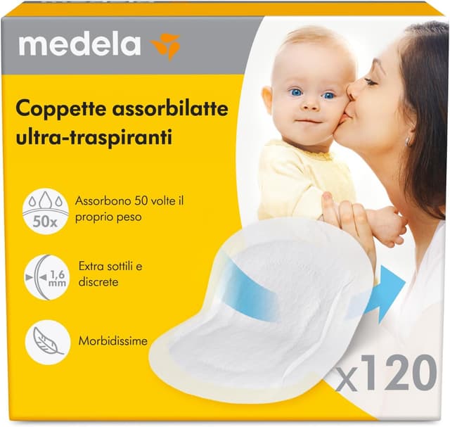 Imagen de Medela Coppette assorbilatte 120 pezzi en OfertitasTOP