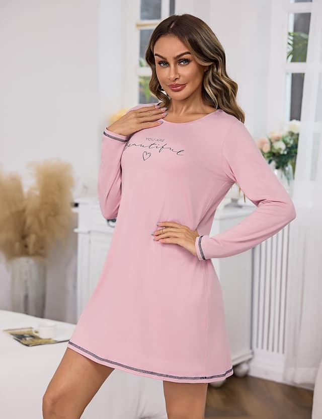 Thumbnail 3 de Bresdk Camicia Notte Donna Cotone S-XXL