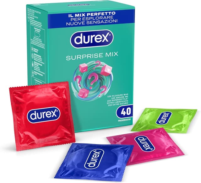 Imagen de Durex Surprise Mix 40 preservativi 🛡 en OfertitasTOP