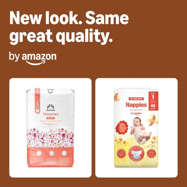 Detalle 2 de By Amazon Ultra Dry Nappies Size 1