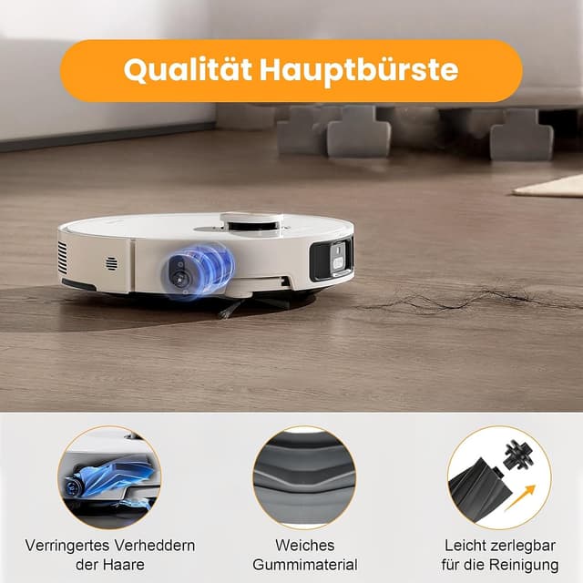 Detalle de 20-teiliges Zubehör-Set für Dreame L10s Ultra Gen 3, L50 Ultra AE, X40/L40 Ultra & Mova P50 Pro Ultra Saugroboter – inkl. Hauptbürste, Staubbeutel, Filter, Wischmopp