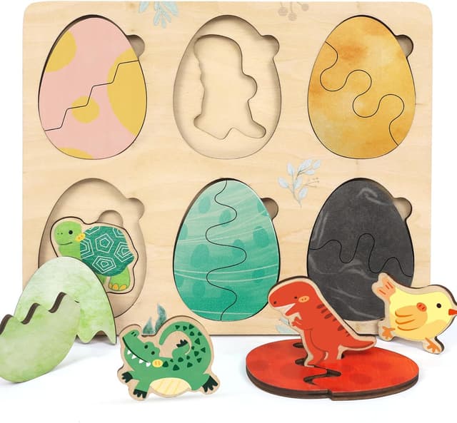 Thumbnail 6 de LZDMY Wooden Montessori Ocean Puzzles & Sorting Toy (8 sea animals)