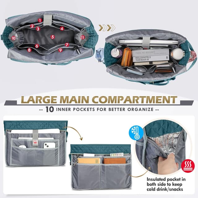 Detalle de RAINSMORE Teacher Laptop Bag 15.6" messenger bag