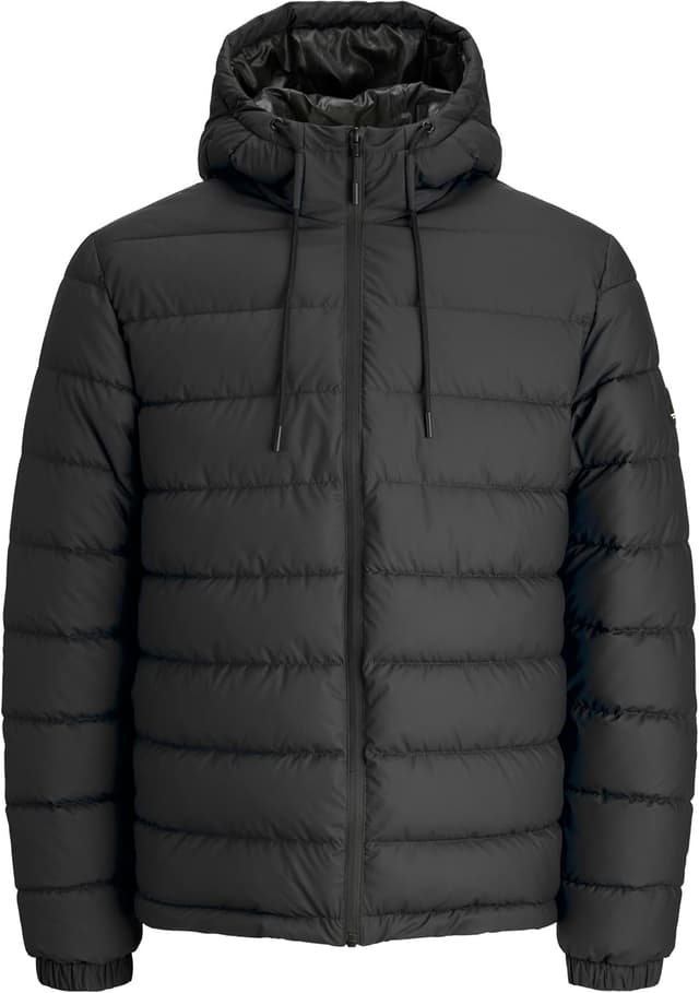 Detalle 1 de Jack & Jones Jcopoint Pu Puffer Jacket : la doudoune homme avec capuche pour l’hiver