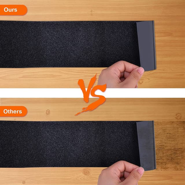 Detalle de OQingluan Anti Slip Tape for Steps, 10cm x 18m non-slip adhesive tape (black)