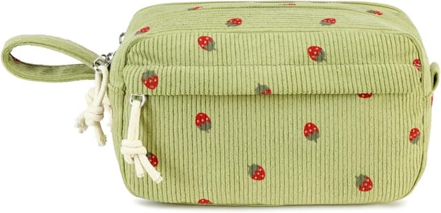 Detalle de LOIDOU Federmäppchen für Mädchen (Cremeweiß) – groß, niedlich & mit viel Platz für Stifte