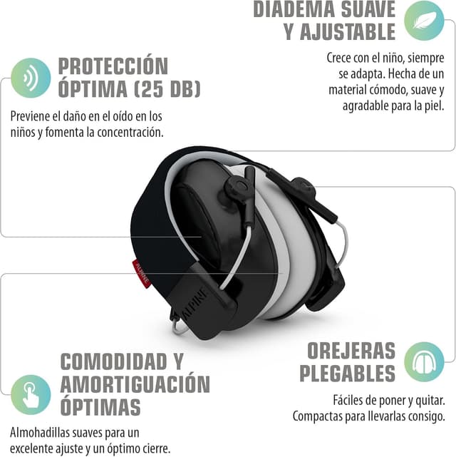 Thumbnail 1 de Alpine Muffy 🎧 Cascos Antiruido Ajustables para Niños
