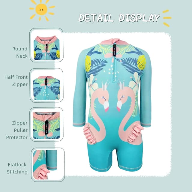 Thumbnail 3 de HiABsee Toddler Swimsuit UPF 50+