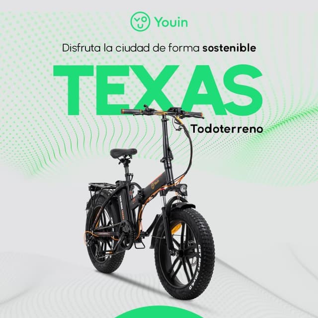 Detalle de youin Texas V3 e-bike FAT 20 45 km