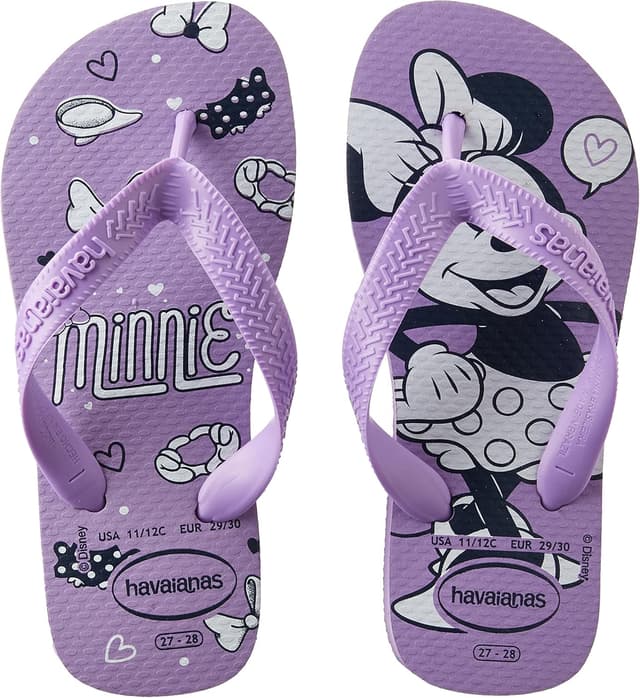 Detalle de Havaianas Top Disney infradito unisex per bambini e ragazzi – viola