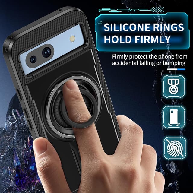 Detalle 2 de Tuvror Hülle Pixel 8A mit 360° Ring